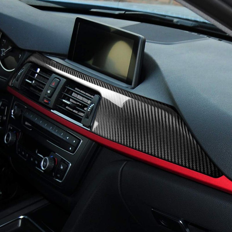 AIRSPEED Carbon Fiber Car Dashboard Panel Decorative Sticker for BMW F30 F31 F32 F33 F34 F36 M3 F80 2014-2018 Accessories - Image 5